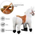 thumbnail image 3 of Uenjoy Kids Riding Horse for Kids Plush Ride ons Toy White, 3 of 8