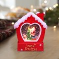 thumbnail image 6 of Comefolife Christmas Snow Globe, Lighted Christmas Lantern, Light up Snow Globe Christmas with Music, Santa Claus Scene Snow Globe Lantern Indoor Home Decor, 5.1" Christmas Glitter Snow Globes, 6 of 7