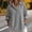 Gray, variant on Women's Corduroy Top with Half Button Down, Collared Long Sleeve Pullover Blouse, Loose Fit Casual Tunic Top for Fall Winter