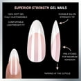 thumbnail image 4 of Salon Perfect Artificial Fake Press On Nail Tips, 304 Gel X-Tension, French, Medium Almond, File, and Glue Included, 120 Nails, 4 of 9