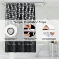 thumbnail image 6 of Sparkling Diamond Shower Curtains Silver Shiny Drips Black Gothic Grunge Wall You Shine Like a Diamond Bathroom Stall Decor Shower Curtain Sets with 6 Hooks Polyester Fabric, 36 x 72 Inch, 6 of 6