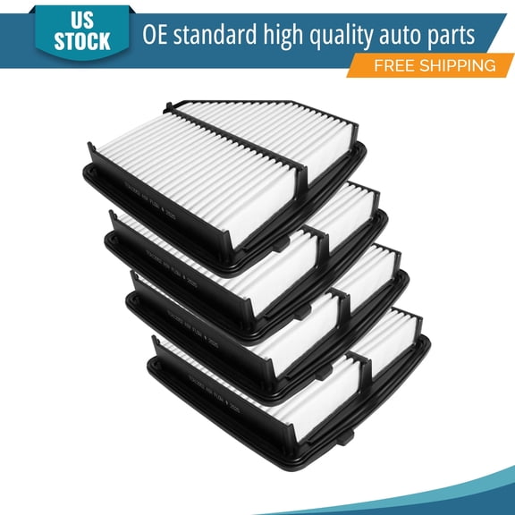 YXPCARS 4PCS Front Engine Air Filter for Honda HR-V 2016 2017 2018 2019-2022 L4 1.8L Rigid Panel, New Air Filter Replacement (CA12052)