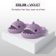 thumbnail image 1 of Purple42-43Shark Pantuflas antideslizantes para ducha y baño, sandalias suaves de verano para niñas, 1 of 5