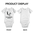 thumbnail image 3 of I Heart My San Marino Auntie Love Flag Newborn Clothes Outfits (White, 3-6 Months), 3 of 5