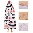 thumbnail image 4 of Wearable Blanket Hoodie for Adults & Kids, Cute Panda Robe Cloak Throw Poncho Flannel Warm Wrap Cape-C4-50x60, 4 of 6