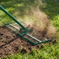 thumbnail image 2 of Gymax Lawn Leveling Rake 30'' x 10'' Heavy Duty Lawn Level Tool for Soil w/67'' Handle Green, 2 of 10
