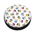 thumbnail image 2 of Kdxio Spare Tire Cover for RV Trailer, Waterproof Wheel Cover,Camper Spare Tire Cover Fit for Rv SUV Truck Travel Trailer 15 inch-French Bulldog With Coffee Cup, 2 of 8