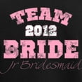 thumbnail image 3 of CafePress - Team Bride 2012 Jr Bridesmaid Women's Dark Pajamas - Women's Short Sleeve Print T-Shirt and Pants Dark Cotton Pajama Set, 3 of 7