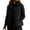 Black, variant on Women Round Neck Zip Up Quilted Puffer Sleeveless Vest Lightweight Padded Casual Layering S-2XL