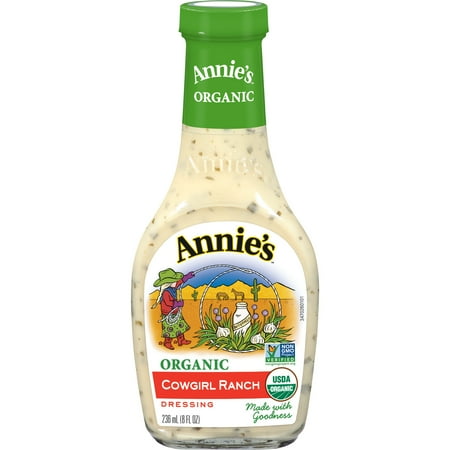Organic Ranch - (2 Pack) Annie's Organic Cowgirl Ranch Dressing, 8 fl oz Bottle