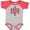Baseball Heather and Red, variant on Inktastic Happy Canada Day Maple Leaf Circle Boys or Girls Baby Bodysuit
