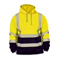 thumbnail image 2 of Sudadera con capucha para hombre Chaqueta de trabajo de alta visibilidad de manga larga con tiras reflectantes S, 2 of 8