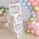 thumbnail image 2 of Caja de globos transparente, decoración para fiesta de bienvenida de bebé, niño y niña, decoraciones para fiesta de 1er cumpleaños, decoración de boda para niños, suministros para Babyshower Tan Jianjun unisex, 2 of 2