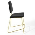 thumbnail image 4 of Modway Ponder 24.5" Performance Velvet Stainless Steel Counter Stool in Black, 4 of 9