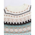 thumbnail image 2 of Fair Isle Sweaters for Women Round Neck Lightweight Sweaters Casual Fall Winter Pullover Sweaters Shermie, 2 of 6