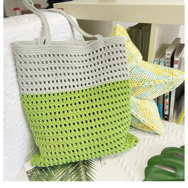 Creux tricoté Crochet fils bricolage sac à main sac à main panier Creux tricoté Crochet fils bricolage sac à main sac à main panier