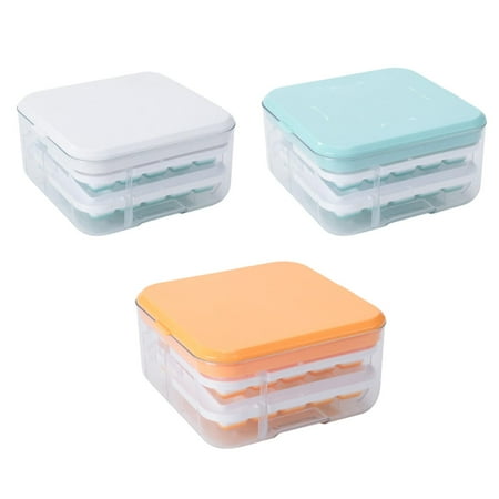

Ice Cube Tray|Ice Cube Maker Mold|Ice Trays For Freezer Silicone Ice Molds With Scoop And Cover Stackable Design Including 2 Ice Trays