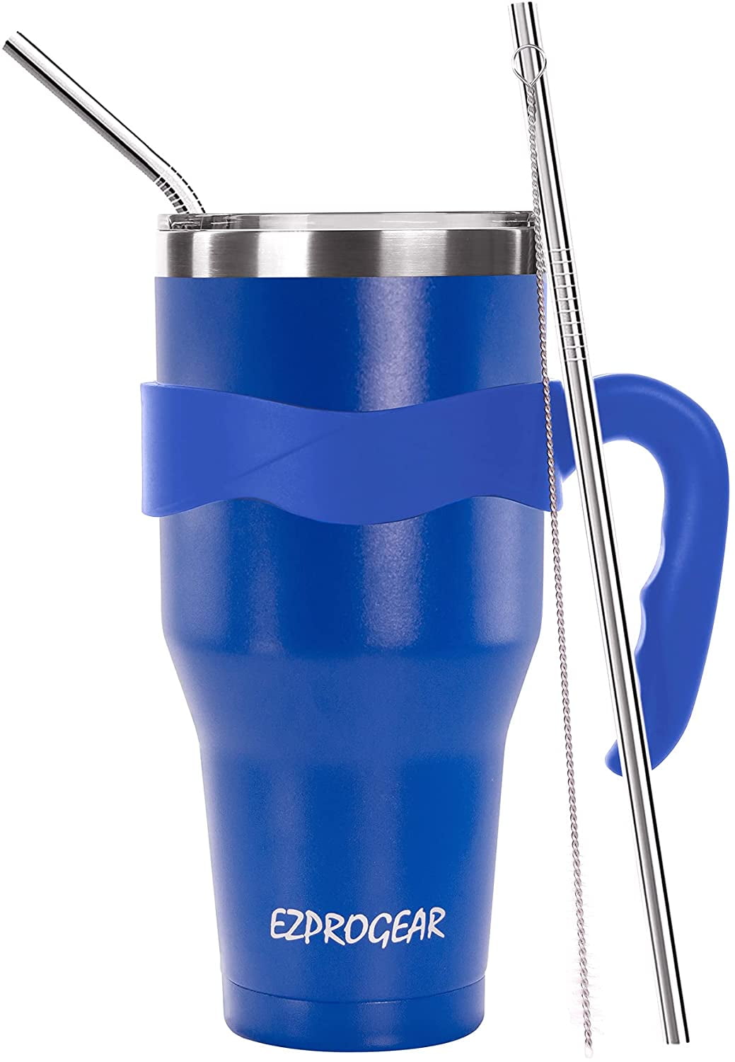 PazleGee 40 oz Tumbler with Handle Flip and Straw One Lid Dual Ways to Drink - Double Wall Vacuum Insulated Stainless Steel Mug - Leak-Proof Water Bot