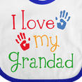 thumbnail image 4 of Inktastic Grandad Grandkids Handprints Boys or Girls Baby Bib, 4 of 4