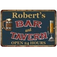 thumbnail image 1 of Robert's Green Bar & Tavern Rustic Sign 12 x 18 Matte Finish Metal 112180047412, 1 of 1