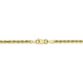 thumbnail image 4 of 10K Yellow Gold necklace Rope chain Diamond-cut 18 in 2.5 mm, 4 of 5