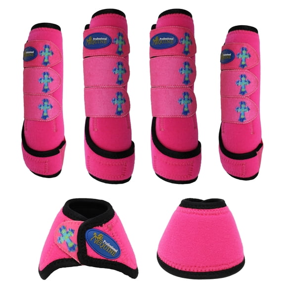Horse  Horse Sports Medicine Splint Boots & Bell Boots Combo 4181D