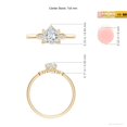 thumbnail image 5 of ANGARA Lab Grown Diamond Engagement Ring for Women in 14K Yellow Gold (Size-7x5mm| Color-F-G| Clarity-VS) | April Birthstone, Anniversary, Jewelry Gift for Women | Lab-Grown Diamond Ring, 5 of 8