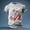 Light Gray, variant on Men's USA 250th Anniversary Graphic T-Shirt - Patriotic Jet Fighter & Flag Print Short Sleeve Tee, Comfortable Breathable Casual Top for Daily Wear (S-XXXL)