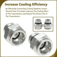 thumbnail image 5 of Furulu Quick-Connect Transmission Cooler Line Fittings 2-pack For Dodge Chrysler Jeep, 5 of 5