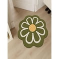 thumbnail image 3 of JilgTeok Flower Shaped Rug, Cute Daisy Rug, Flower Bath Rugs, Round Carpet, Non Slip Water Absorbent Bathroom Mat, Soft Machine Wash Rug Mat for Bedroom Kitchen Bathroom Toilet Floors(23.62*23.62in), 3 of 6