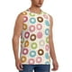 thumbnail image 2 of Balery Colorful Donuts Camisetas sin mangas para hombre, absorbe la humedad y protege contra el mal olor.-XX-Large, 2 of 7