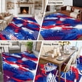 thumbnail image 6 of Independence Day Washable Living Room Rugs 6'x9', Abstract Red Blue White Mottled Painted Dots Low Pile Throw Large Area Rug Non-Slip Sturdy Edge Binding Carpet for Dining Room Kitchen Office, 6 of 9