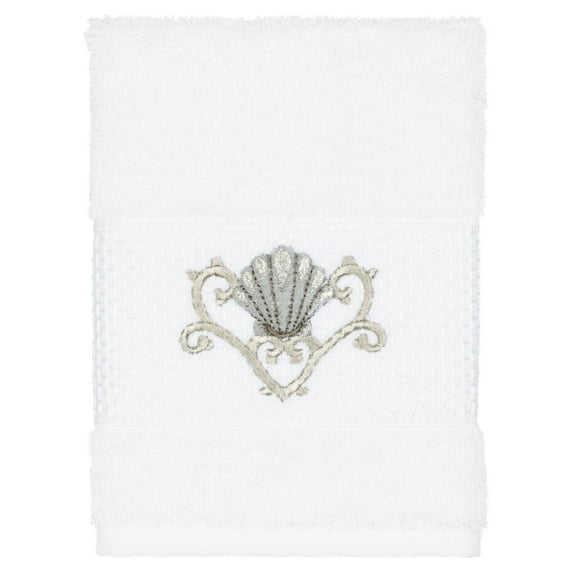 Linum Home Textiles Bella Embellished Turkish Cotton Washcloth