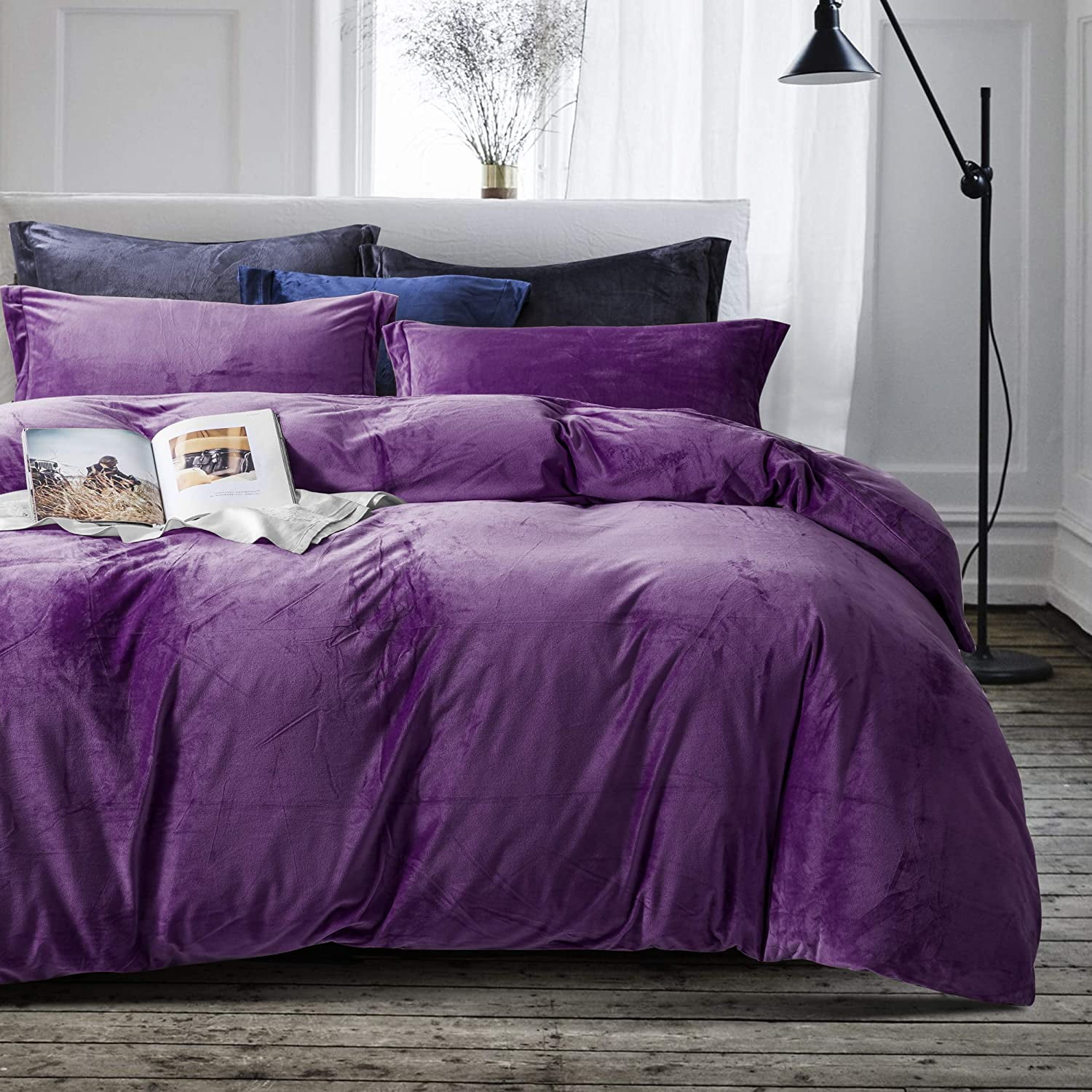 Velvet Flannel Twin Duvet Cover Set 2 