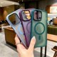 thumbnail image 4 of Transparent Matte Magnetic Case For iPhone 15 14 13 12 11 Pro Max Plus Phone Cases For Magsafe Wireless Charge Cover Accessories, 4 of 5