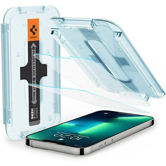 Spigen Tempered Glass Screen Protector [Glas.tR EZ Fit] Designed for iPhone 13 Pro (2021) / iPhone 13 (2021) [Case