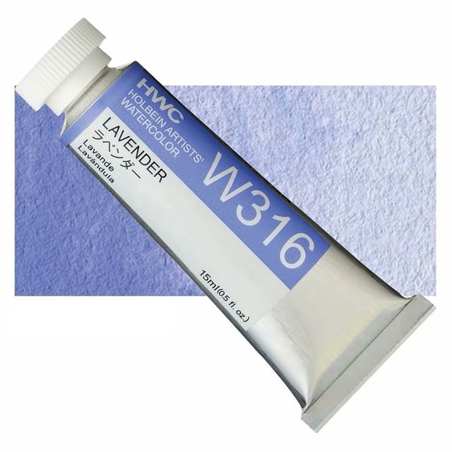 Holbein Acuarelas Profesionales para Artistas, Tubo de 15ml, Ideal para Pintores, Aficionados, Principiantes y Estudiantes, A-W316