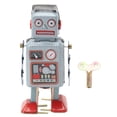 thumbnail image 2 of Robot Wind Up Toy, Wind Up Jouets de Marche en Fer Blanc Interactif pour l'Anniversaire, 2 of 8