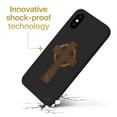 thumbnail image 3 of Case Yard Wooden Case for iPhone-X Soft TPU Silicone cover Slim Fit Shockproof Wood Protective Phone Cover for Girls Boys Men and Women Supports Wireless Charging Cross 3 Design, 3 of 7