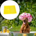 thumbnail image 1 of Tapa de ducha de perro ajustable Capa de baño para bañera de mascota pequeña, mascota, protección contra la oreja para perros, orejas de la oreja para amarillo, 1 of 8
