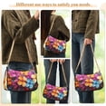 thumbnail image 5 of Womens Chain Shoulder Bag Colorful Lily Flowers Classic Tote Handbags Fashion Clutch Hobo Purse with Zipper for Travel Casual, 5 of 7