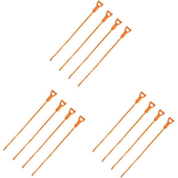 12 Pcs Snake Drain Toilet Auger Plastic Sink Drainage Pipe Drain Catcher Drain Cleaner Hair Clog Remover Drain Hair Drain Clog Remover Drain Hair Remover Drain Cleaning Tool Unclog