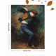 thumbnail image 3 of Qisvanset 12x16 Inch Black Kitten Peeking Canvas Print Wall Art, 3 of 5