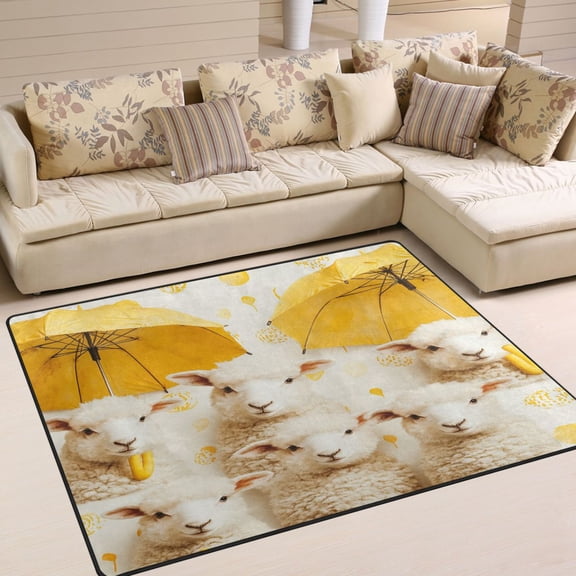 BZSMCE Vintage Area Rugs Design Cut Sheeps Creative Area For Home