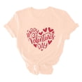 thumbnail image 5 of Otvok 2025 Womens Short-Sleeve Tops Casual Round Neck Valentine'S Day Printed T-Shirt, 5 of 6