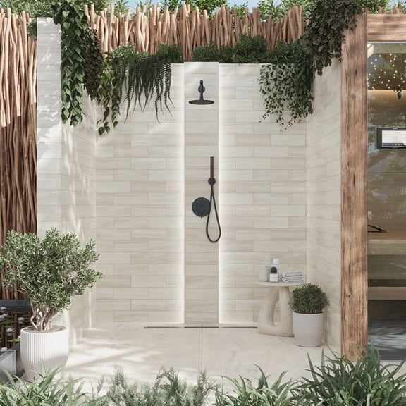 15 pack Wooden Beige 4 in. x 12 in. Polished Crystal Sand marble Subway Tile (5 sq. ft./Case)