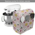 thumbnail image 2 of Japan Stand Mixer Cover, Japanese Foods Rice Ball Cherries Kawaii Anime Pattern Design, Kitchen Appliance Organizer Bag Cover with Pockets, 5 Quarts, Multicolor Pink, by Ambesonne, 2 of 4