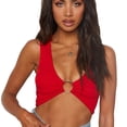 thumbnail image 1 of Verano nueva cintura expuesta cuello en V pecho círculo pequeño chaleco femenino Zhivalor BST3013525-2, 1 of 5