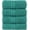 Teal Blue, variant on Three Line Popcorn Towel Set for Bathroom 16 x 28 inches, Premium Hotel Quality 4-Pack Hand Towels, 100% Turkish Cotton, Soft and Durable, Quick Dry and Highly Absorbent, Teal Blue