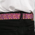 thumbnail image 4 of Nickelodeon Belt, Seatbelt Buckle Belt, Mini Spongebob Friends Sea Creatures Food Scattered Ombre, Youth 22 to 32 Inches, 4 of 9